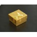 Boîte emballage cadeau nœud papillon doré 5 x 5 x 3.1 cm
